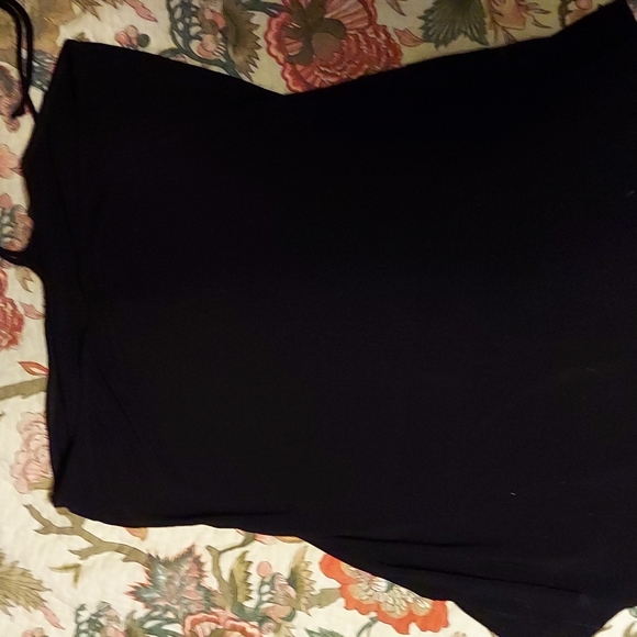 Body Central Halter Top Black with beaded stud trim - Picture 4 of 5